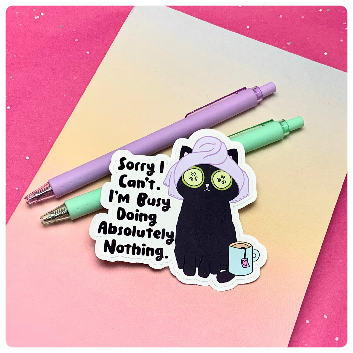 Busy Doing Absolutely Nothing - Vinyl Sticker