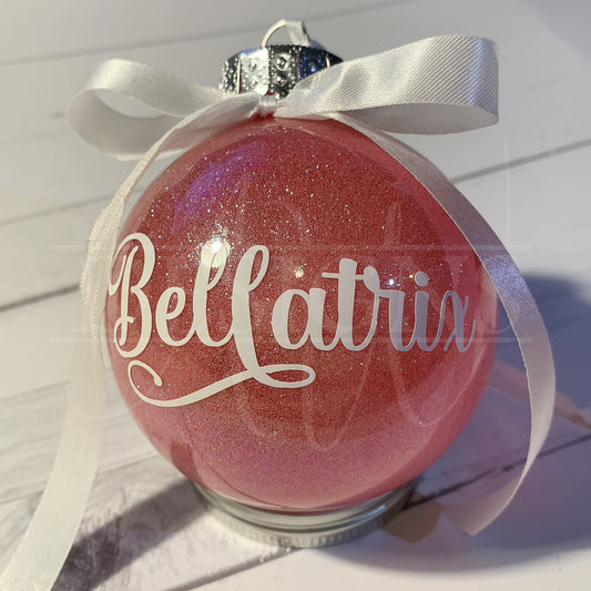 Glitter Bauble - Personalised